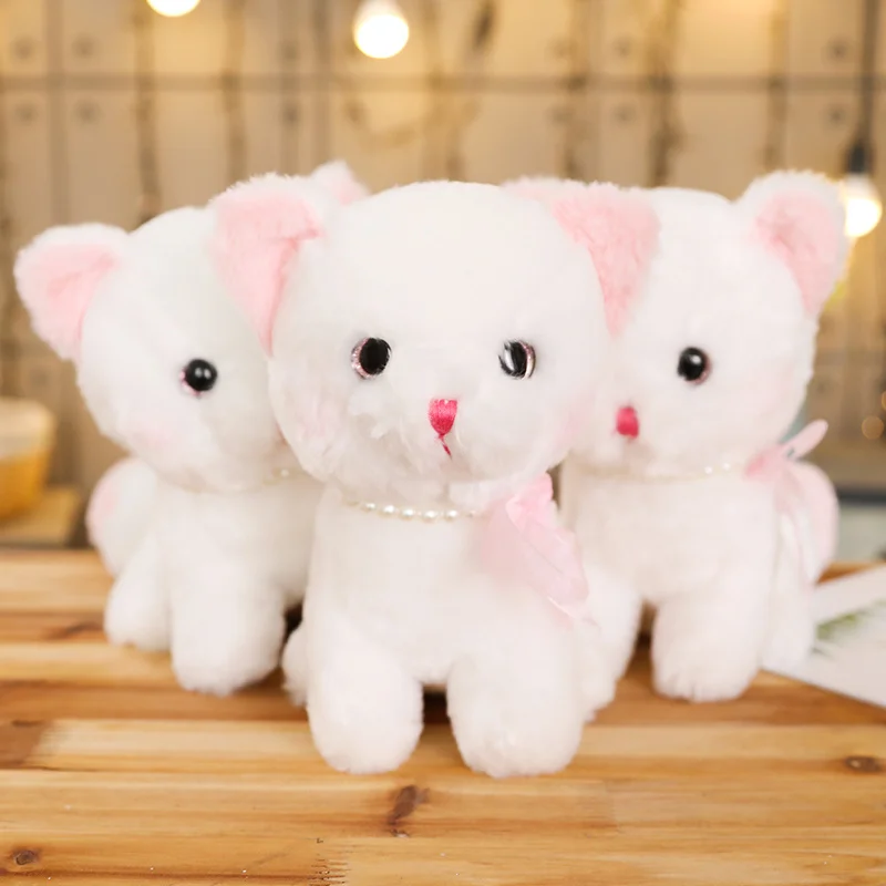 Белая кукла кошки милые плюшевые куклы маленькие животные детские игрушки