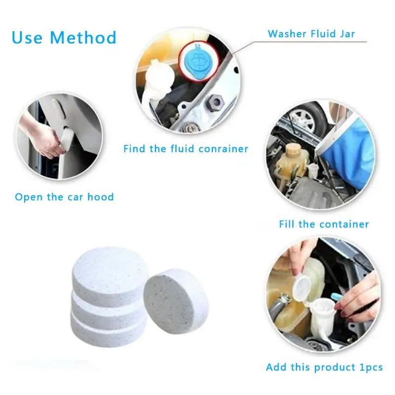10Pcs Effervescent Tablets Compact Auto Wiper Detergent Car Foam Cleaner Car Wash Powder
10Pcs Effervescent Tablets Compact Auto Wiper Detergent Car Foam Cleaner Car Wash Powder