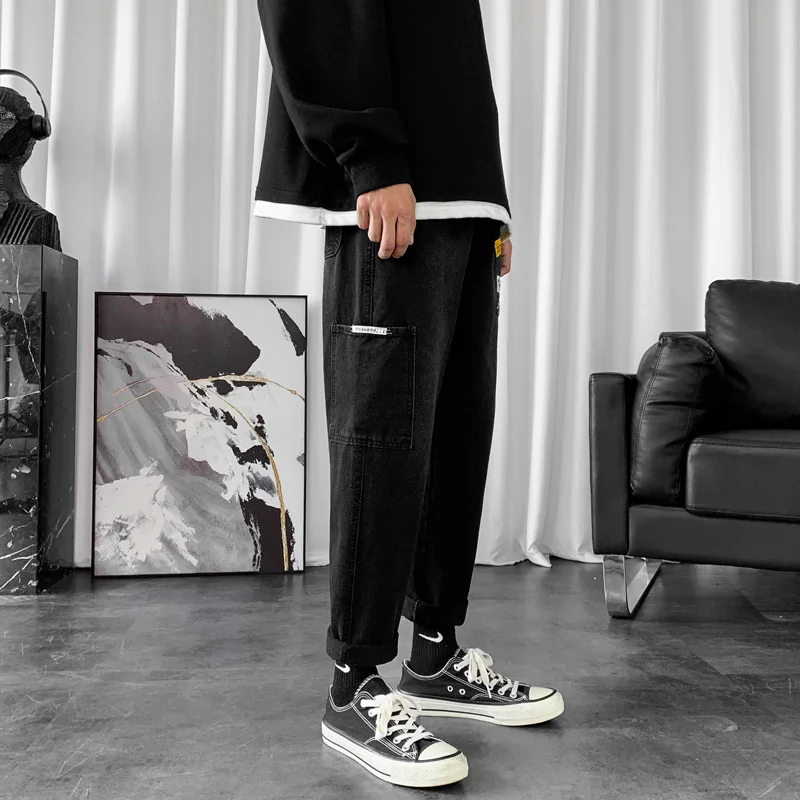 High quality 2021New FashionJeans Men Spring Autumn Loose Casual Harem Pants Male Washed Denim Trousers 3XL Men's pants
High quality 2021New FashionJeans Men Spring Autumn Loose Casual Harem Pants Male Washed Denim Trousers 3XL Men's pants