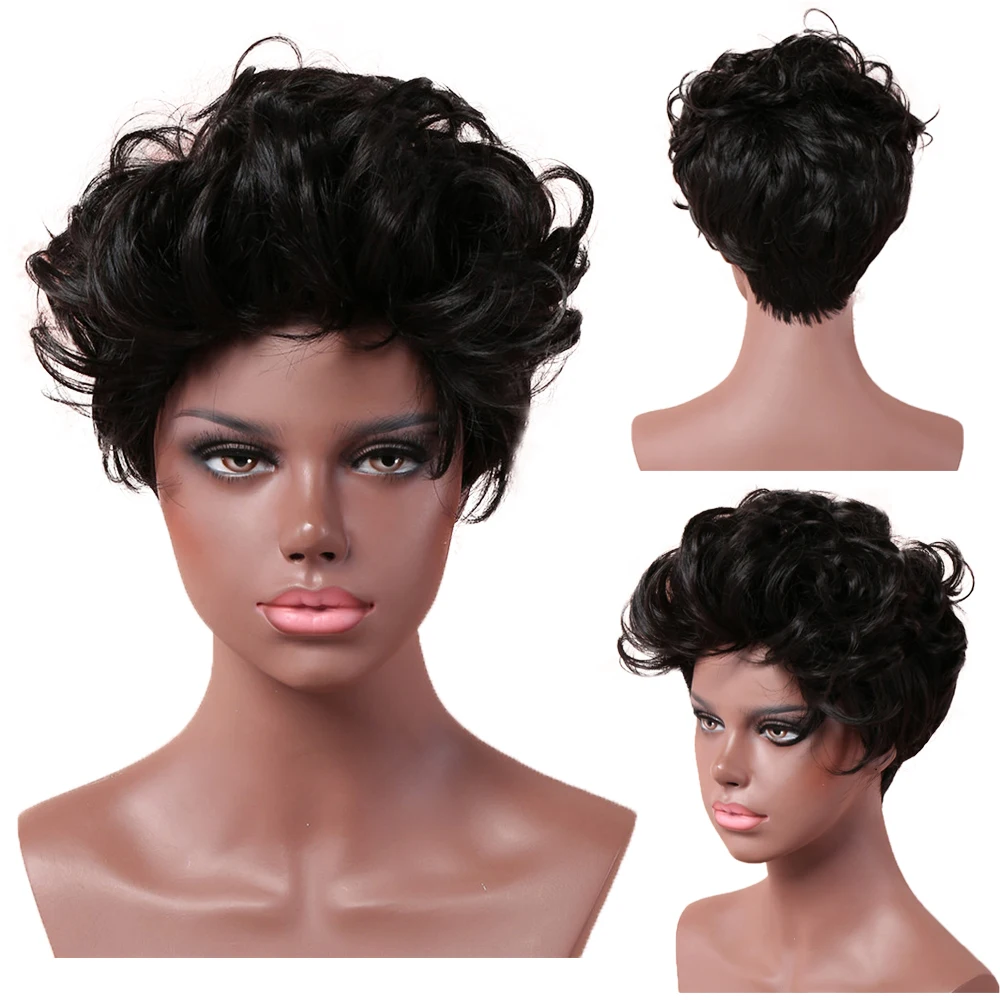 Short Wigs For Black Women Synthetic Bob Wig With Bangs Wavy Short Wig Daily Party Curly Short Wig Black Wavy Wig
Short Wigs For Black Women Synthetic Bob Wig With Bangs Wavy Short Wig Daily Party Curly Short Wig Black Wavy Wig