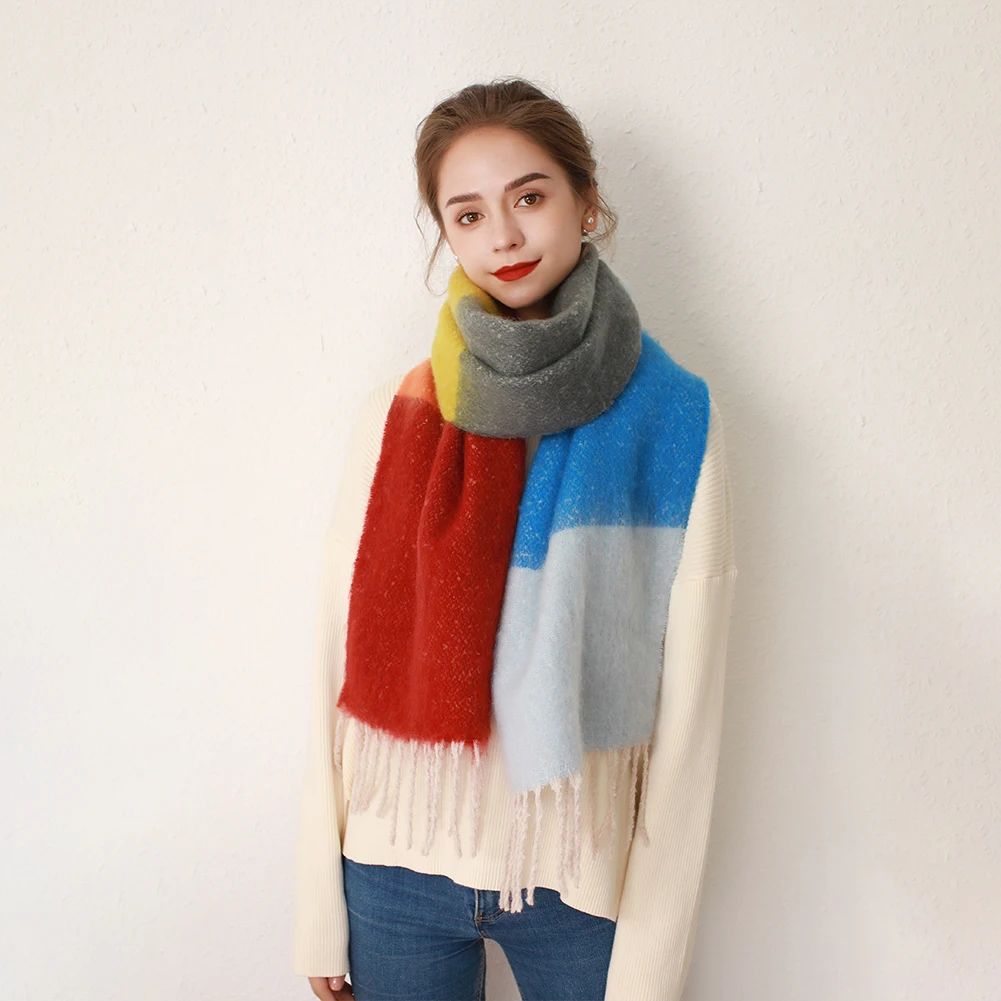 Winter Warm Scarves For Ladies Fashion Plaid Print Scarf Women Long Tassel Soft Wrap Warm Scarves Shawls шарф Echarpe Femme
Winter Warm Scarves For Ladies Fashion Plaid Print Scarf Women Long Tassel Soft Wrap Warm Scarves Shawls шарф Echarpe Femme