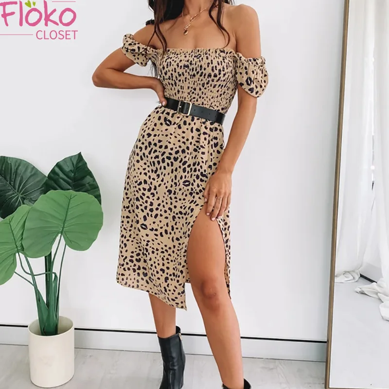 Flokocloset Sexy Summer Leopard Print High Waist Split Midi Dresses Women Square Collar Puff Sleeve Party Dress
Flokocloset Sexy Summer Leopard Print High Waist Split Midi Dresses Women Square Collar Puff Sleeve Party Dress