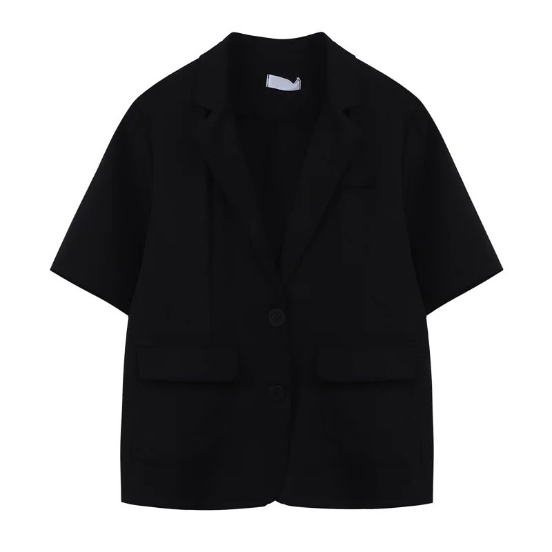 Short Sleeve Blazer Coat Women's Sense Of Design Short Coat
Short Sleeve Blazer Coat Women's Sense Of Design Short Coat