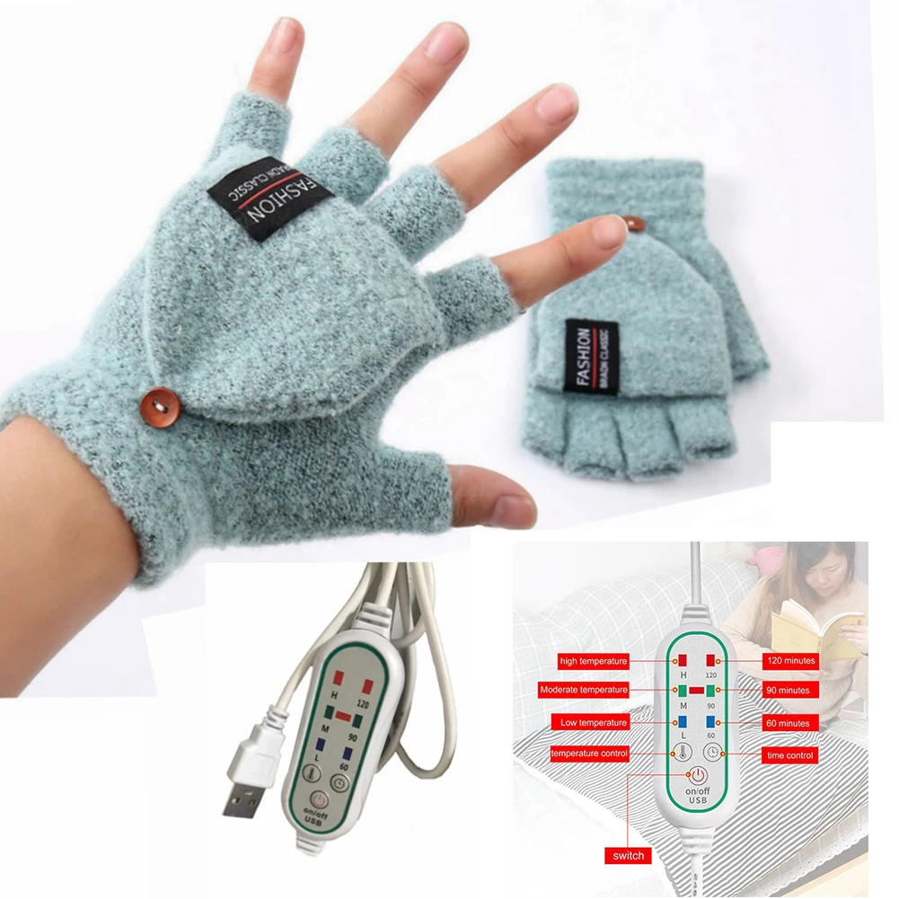 New-USB Electric Heated Gloves Double-Sided Heating Gloves Mittens Rechargable Waterproof Adjustable Temperature
New-USB Electric Heated Gloves Double-Sided Heating Gloves Mittens Rechargable Waterproof Adjustable Temperature