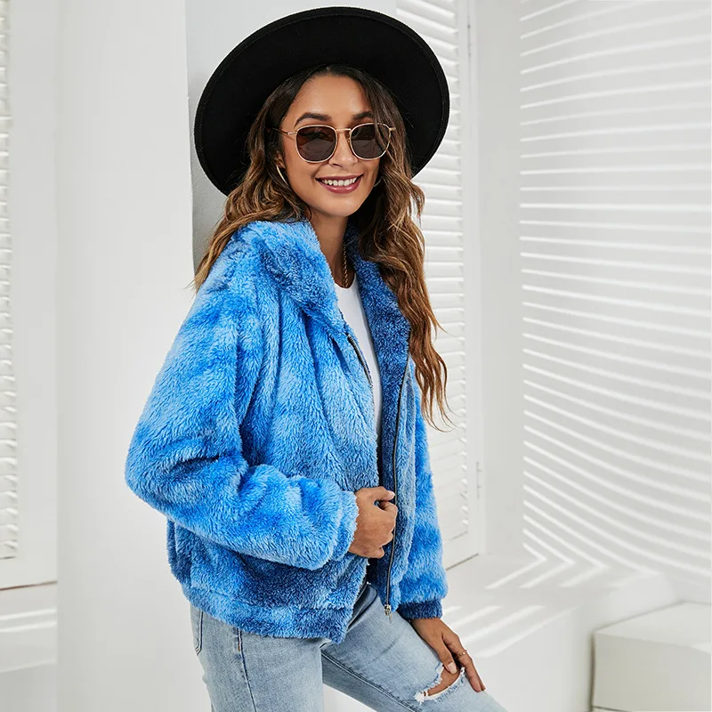 Casual Short Jacket 2021 Winter Blue Tie Dye Print Coat Long Sleeve Lapel Small Coat
Casual Short Jacket 2021 Winter Blue Tie Dye Print Coat Long Sleeve Lapel Small Coat