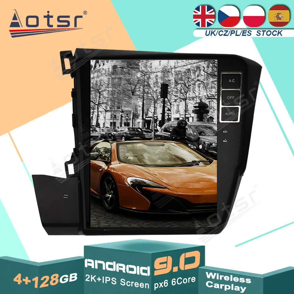 Для Honda Civic 2012 - 2015 Android 9,0 Тесла стиль 128 Гб ПЗУ PX6 Carplay Автомобильный GPS-навигатор мультимедийный радиоплеер WIFI BT
Для Honda Civic 2012 - 2015 Android 9,0 Тесла стиль 128 Гб ПЗУ PX6 Carplay Автомобильный GPS-навигатор мультимедийный радиоплеер WIFI BT