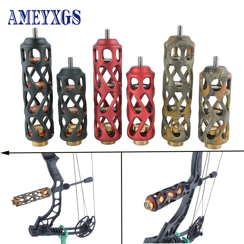 

1pc 4/6 Inch Archery Compound Bow Stabilizer Shock Absorber Aluminum Alloy Machining Damper for Bow and Arrow Hunting Shooting