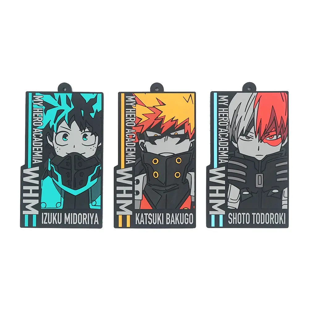 Резиновый брелок для ключей моя геройская Академия аниме MHA Boku no Hero Midoriya Deku Katsuki