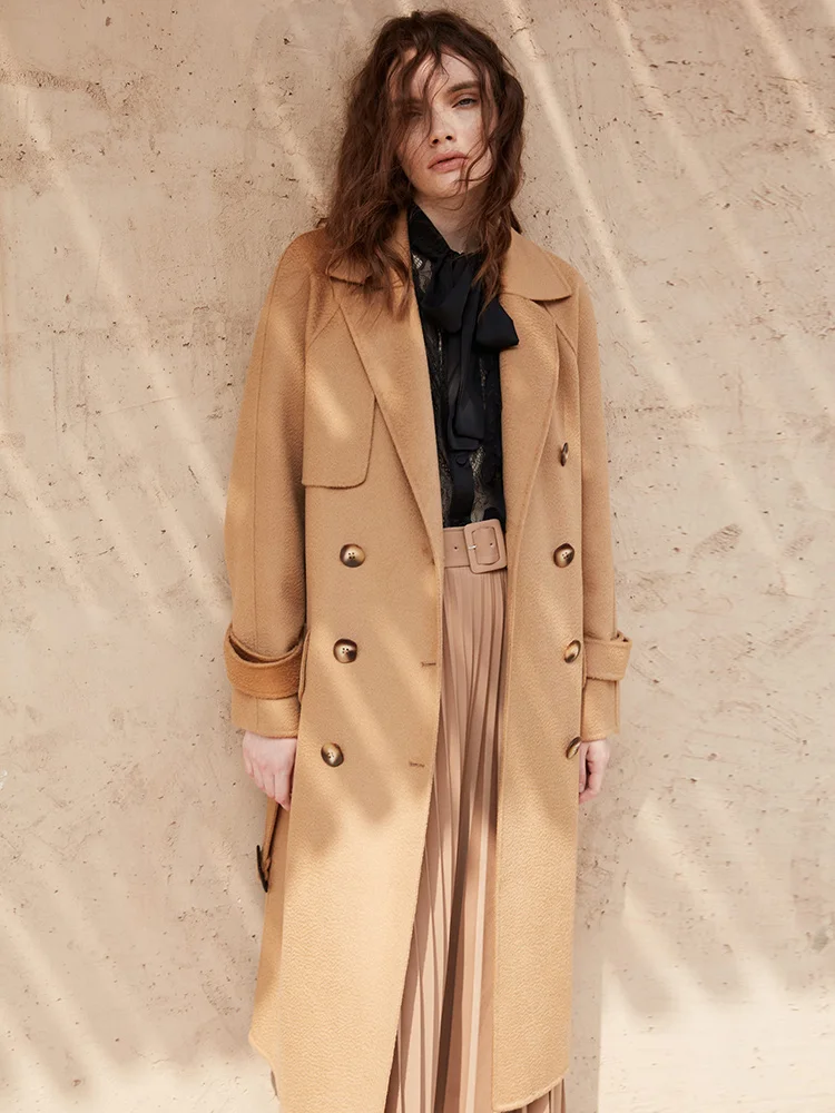 90s Super Fine Australian Wool Double Face Cashmere Coat Women's Middle Long 2021 New High End 100 Pure Wool Coat
90s Super Fine Australian Wool Double Face Cashmere Coat Women's Middle Long 2021 New High End 100 Pure Wool Coat