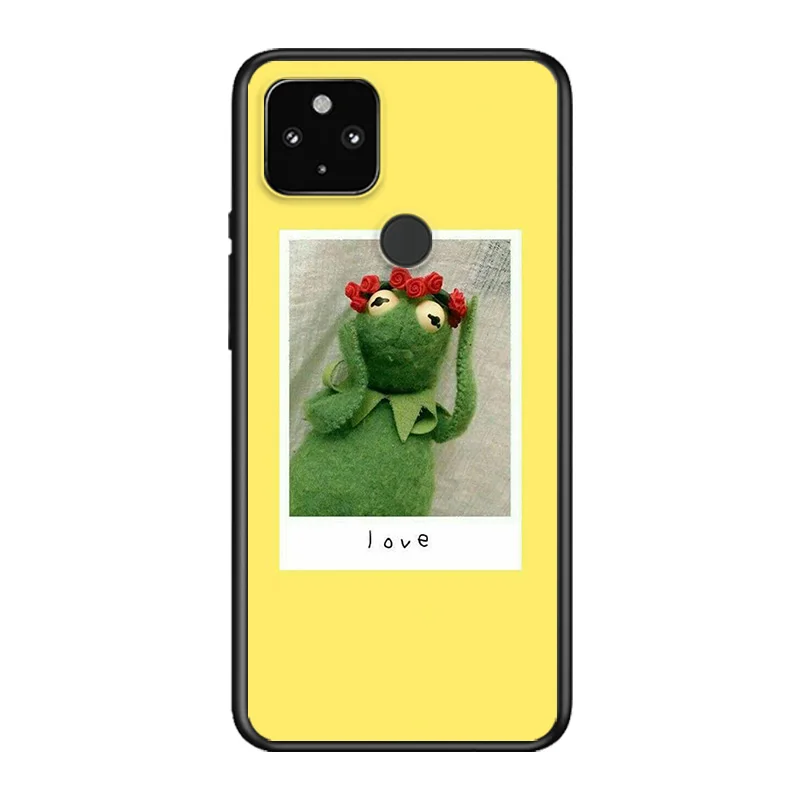 Kermit The Frog Soft TPU Silicone Black Cover For Google Pixel 5 4A 5G 4 XL Phone Case
Kermit The Frog Soft TPU Silicone Black Cover For Google Pixel 5 4A 5G 4 XL Phone Case