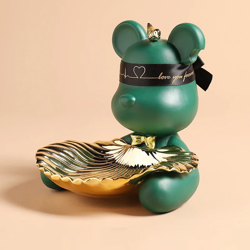 Violent bear statue Tidy Bear Statue With Metal Tray Storage Keys, Candy, Friut Home Ornaments Decoration Table Room Decorations
Violent bear statue Tidy Bear Statue With Metal Tray Storage Keys, Candy, Friut Home Ornaments Decoration Table Room Decorations