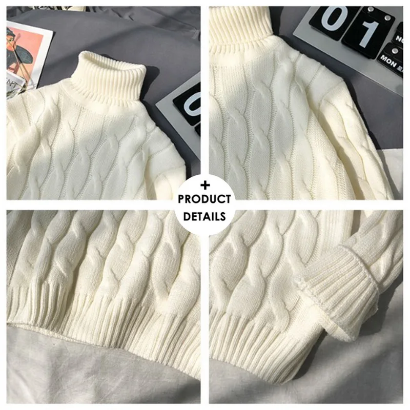 2020 New Autumn Winter Men'S sweater Men's Turtleneck Solid Color Casual sweater Men's Slim Fit Brand Knitted Pullovers
2020 New Autumn Winter Men'S sweater Men's Turtleneck Solid Color Casual sweater Men's Slim Fit Brand Knitted Pullovers