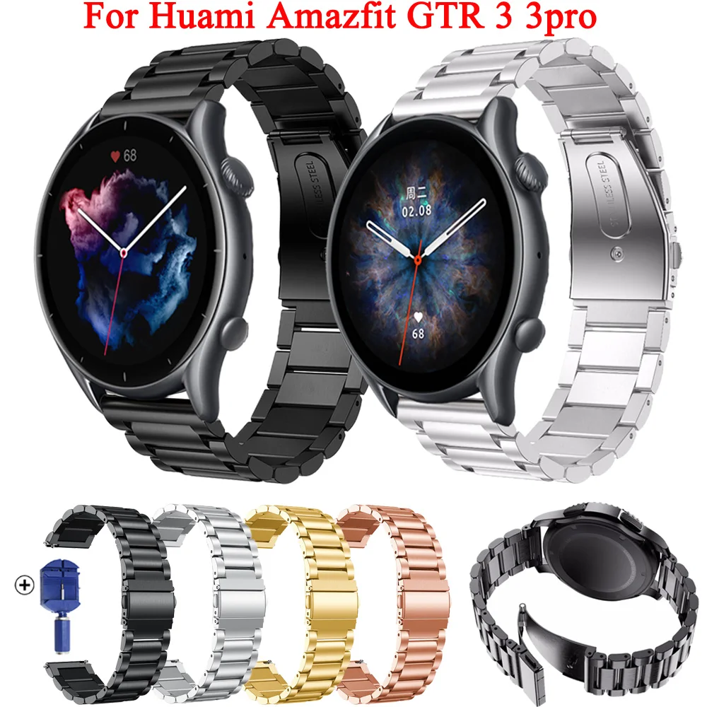 22mm Stainless Steel Metal Watchband Strap For Xiaomi Huami Amazfit GTR 3 pro 3pro 2 2E Smart Watch Band Amazfit GTR 47mm Correa
22mm Stainless Steel Metal Watchband Strap For Xiaomi Huami Amazfit GTR 3 pro 3pro 2 2E Smart Watch Band Amazfit GTR 47mm Correa