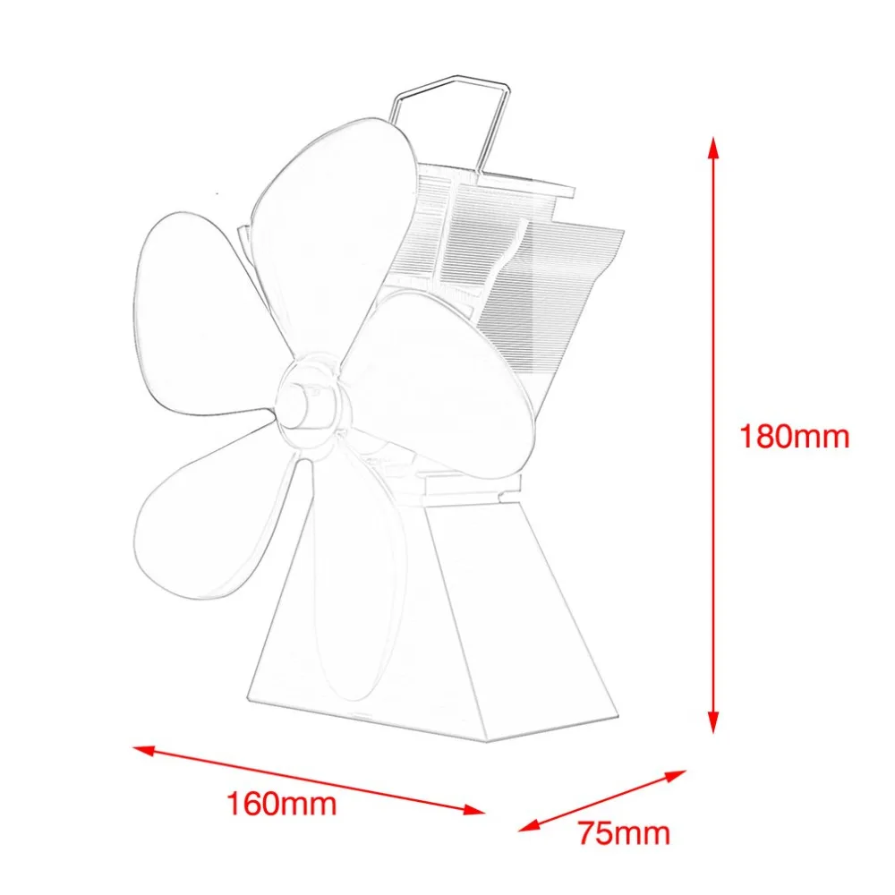 High quality Premium 5 Blades Heat Powered Stove Fan Fuel Saving Solid Aluminum Stove Fan Eco-friendly Household Fan Blower
High quality Premium 5 Blades Heat Powered Stove Fan Fuel Saving Solid Aluminum Stove Fan Eco-friendly Household Fan Blower
