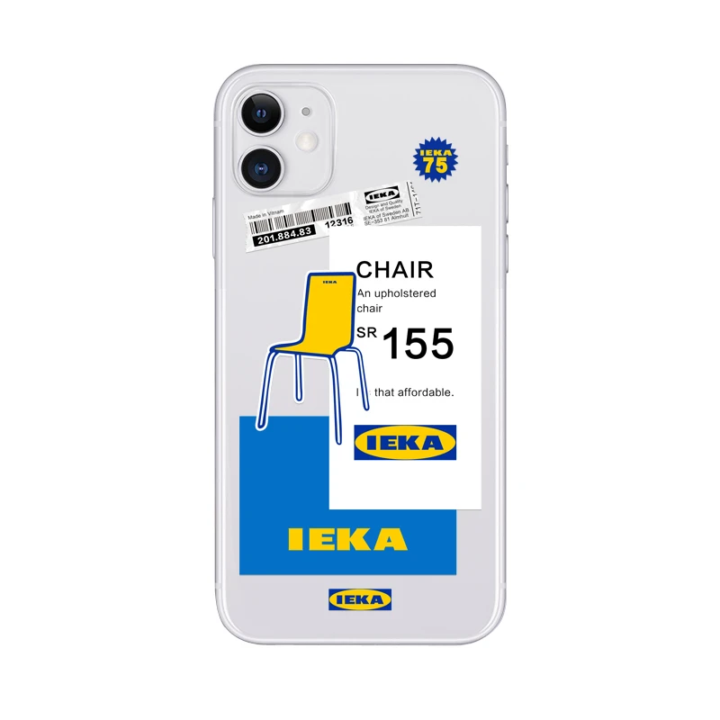 Sweden Famous Furniture Brand Original Design Soft TPU Fashion Silicone Case For IPhone 7 8 Plus XR XS Max 11 Pro Max SE2 Cover 
Sweden Famous Furniture Brand Original Design Soft TPU Fashion Silicone Case For IPhone 7 8 Plus XR XS Max 11 Pro Max SE2 Cover