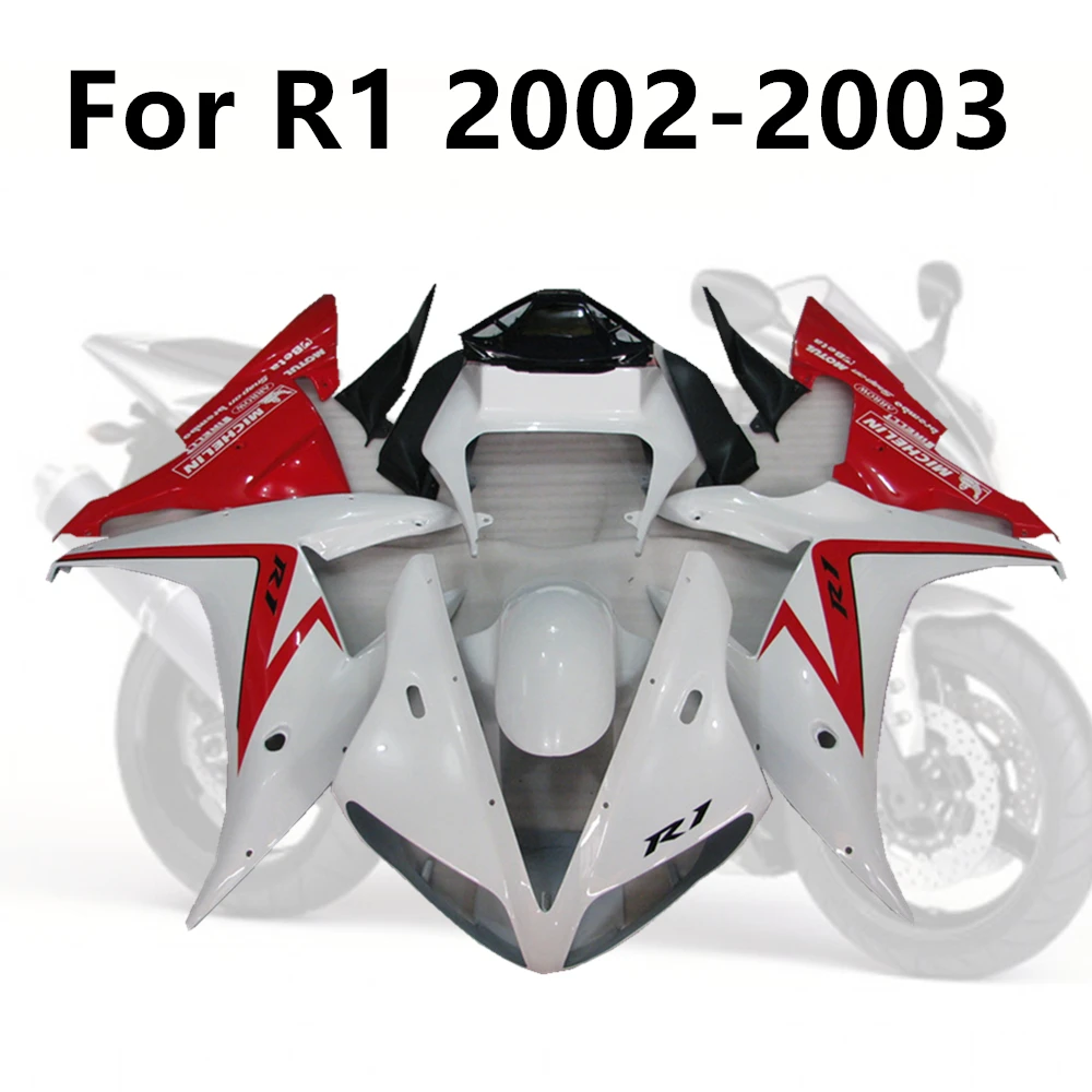 Bodywork Injection Molding Kit Motorcycle Cowling For Yamaha R1 2002-2003 02-03 Full Fairing Kits Red cut white MOTO
Bodywork Injection Molding Kit Motorcycle Cowling For Yamaha R1 2002-2003 02-03 Full Fairing Kits Red cut white MOTO