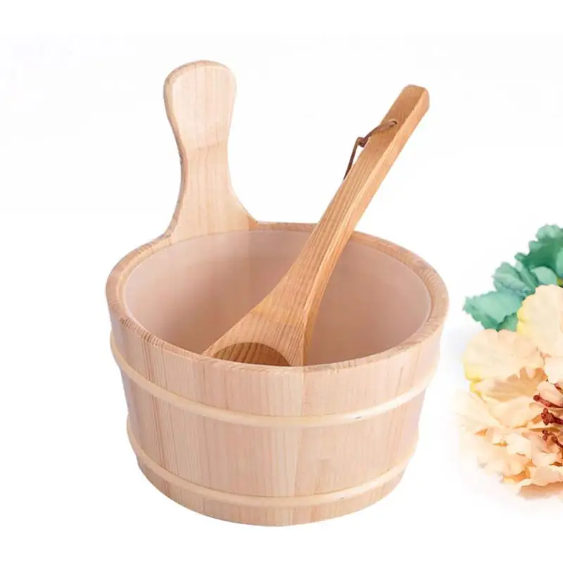 2 Pcs Wooden Barrel Spoon Bathing Barrel Set Special Barrel for Sauna Room (Neutral Style)
2 Pcs Wooden Barrel Spoon Bathing Barrel Set Special Barrel for Sauna Room (Neutral Style)