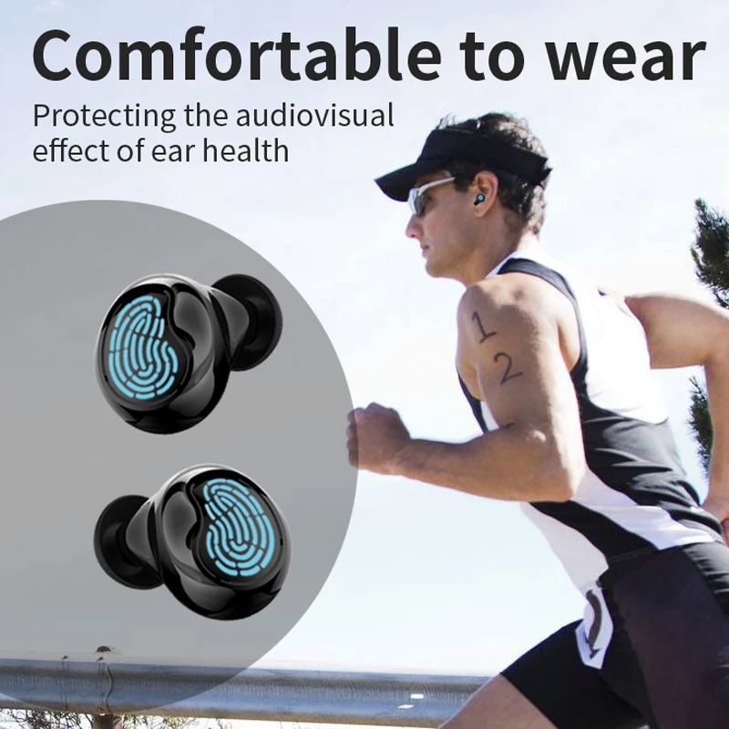 TWS Bluetooth 5.0 Headphone Mini Wireless Earphones Touch Control Noise Reduction Sport Headset With 2000mAh LED Power Display
TWS Bluetooth 5.0 Headphone Mini Wireless Earphones Touch Control Noise Reduction Sport Headset With 2000mAh LED Power Display