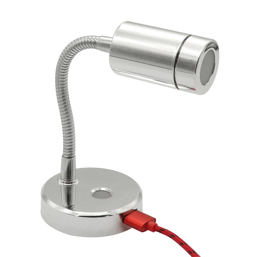 12V/24V LED Reading light 3300K RV Boat Bedside Lamp Touch Control 360 Rotatable Head Flexible Hose for Reading Working Camping
12V/24V LED Reading light 3300K RV Boat Bedside Lamp Touch Control 360 Rotatable Head Flexible Hose for Reading Working Camping
