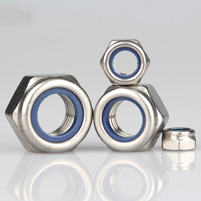 304 Stainless Steel Nylon Lock Nuts Metric Hexagon Threaded Nut M2 M2.5 M3 M4 M5 M6 M8 M10 M12 M14 M16 M18 M20 M24
304 Stainless Steel Nylon Lock Nuts Metric Hexagon Threaded Nut M2 M2.5 M3 M4 M5 M6 M8 M10 M12 M14 M16 M18 M20 M24