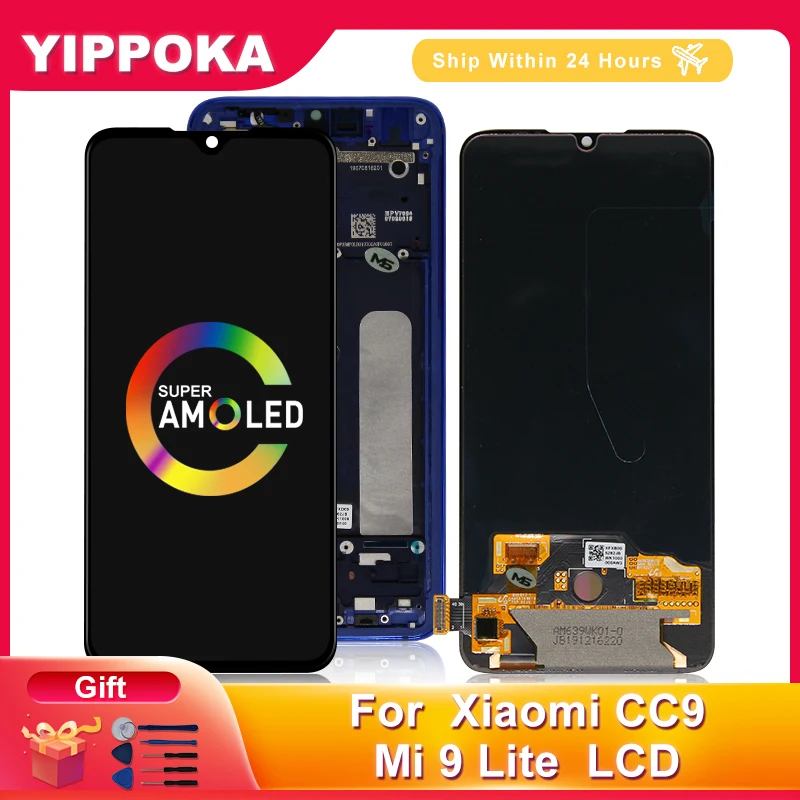 6.39" Super AMOLED For Xiaomi Mi CC9 Display Touch Screen Digitizer Replacement Parts For Xiaomi Mi 9 Lite LCD Display Mi CC9mt
6.39" Super AMOLED For Xiaomi Mi CC9 Display Touch Screen Digitizer Replacement Parts For Xiaomi Mi 9 Lite LCD Display Mi CC9mt