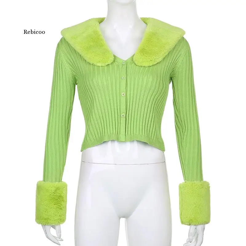 Fall Winter Fluffy Faux Fur Knitted Top Coats and Jackets Oversized Button Up Long Sleeve Overcoats Warm Tops 
Fall Winter Fluffy Faux Fur Knitted Top Coats and Jackets Oversized Button Up Long Sleeve Overcoats Warm Tops