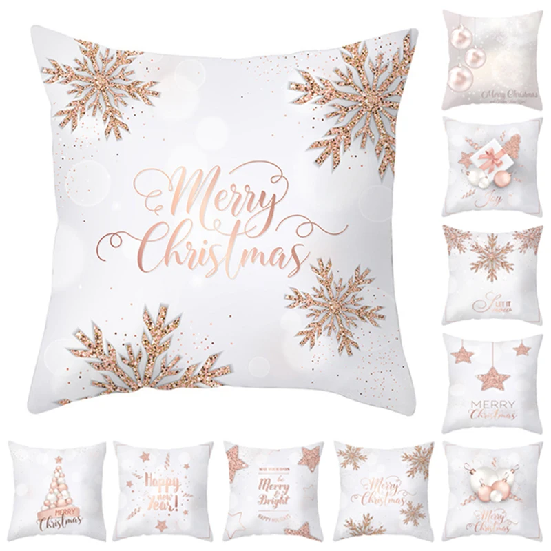 45×45cm Merry Christmas Cushion Cover Pillowcase 2021 Christmas Decorations Snowflake Printed Home Xmas Ornaments Happy New Year
45×45cm Merry Christmas Cushion Cover Pillowcase 2021 Christmas Decorations Snowflake Printed Home Xmas Ornaments Happy New Year