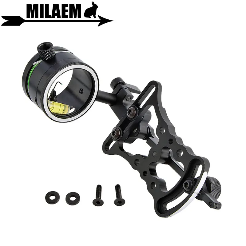 Archery Compound Bow Sight 1 Pin 0.019' Micro Adjustable Aluminum Compound Bow Shooting Hunting Accessories
Archery Compound Bow Sight 1 Pin 0.019' Micro Adjustable Aluminum Compound Bow Shooting Hunting Accessories