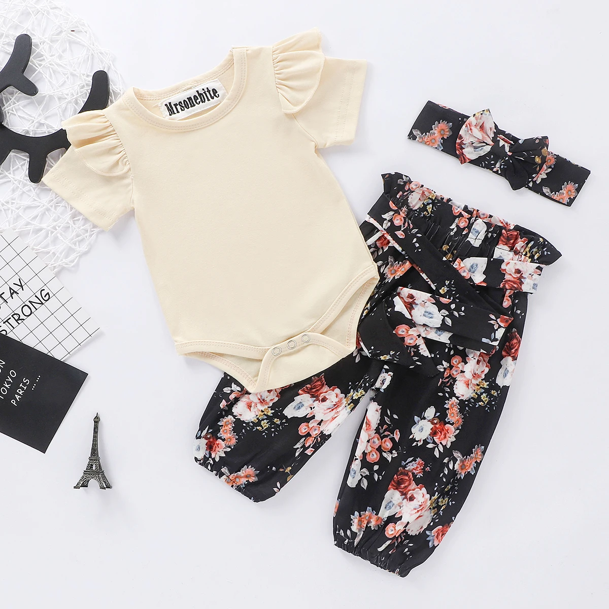 Cute Newborn Baby Girls Cotton Tops Romper Floral Pants 3Pcs Outfits Set Clothes
Cute Newborn Baby Girls Cotton Tops Romper Floral Pants 3Pcs Outfits Set Clothes