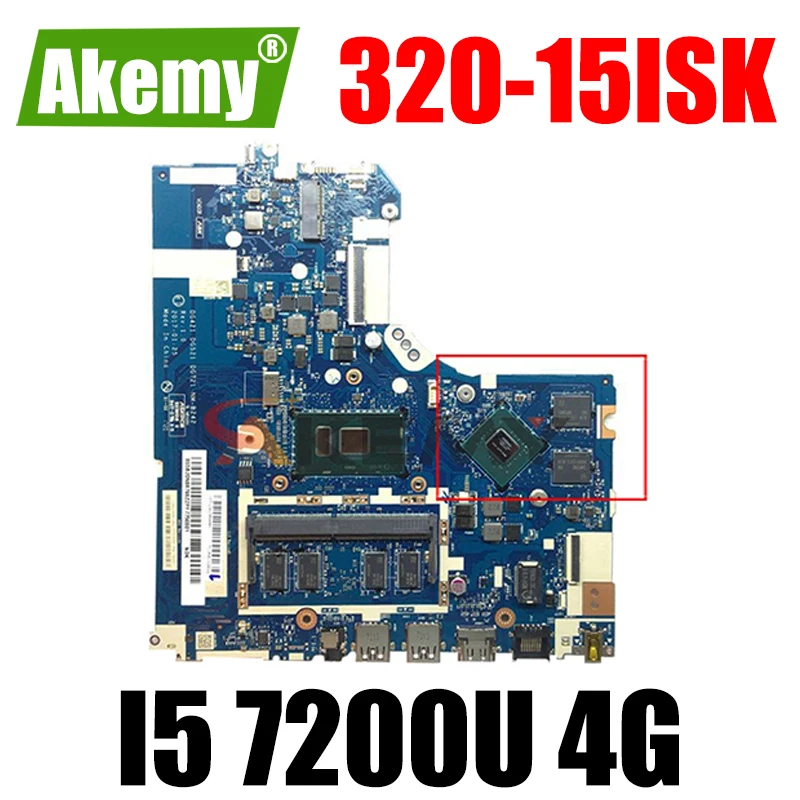 

Akemy DG421 GD521 DG721 NM-B242 для Lenovo 320-15ISK 520-15ISK ноутбук материнская плата Процессор I5 7200U DDR4 4G RAM 100% тесты работы