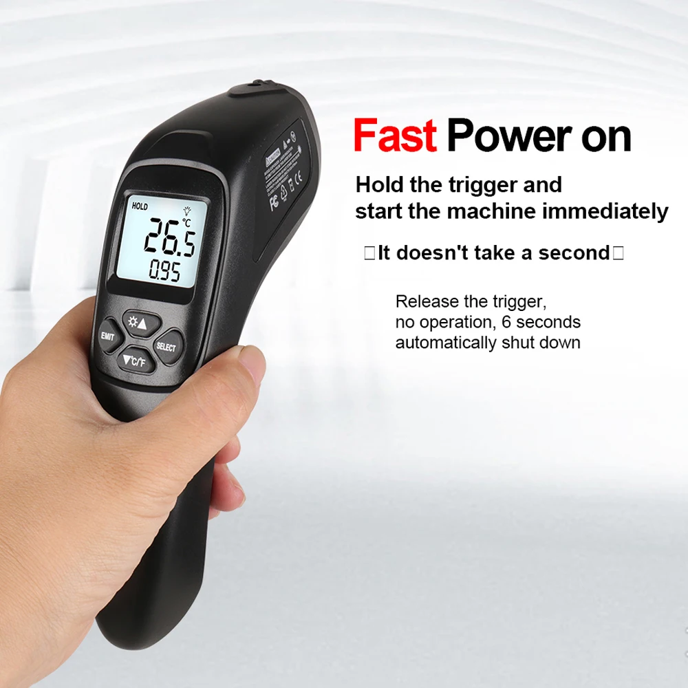 WinAPEX ET6532 Handheld LED Industrial Infrared Thermometer -50~600 High Precision Intelligent Temperature Measurement
WinAPEX ET6532 Handheld LED Industrial Infrared Thermometer -50~600 High Precision Intelligent Temperature Measurement
