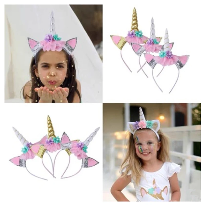 Unicorn Theme Kids Birthday Party Fashion Lovely Girls Headband Baby Shower Party Hair Band with Flower and Unicorn Horns Decor
Unicorn Theme Kids Birthday Party Fashion Lovely Girls Headband Baby Shower Party Hair Band with Flower and Unicorn Horns Decor