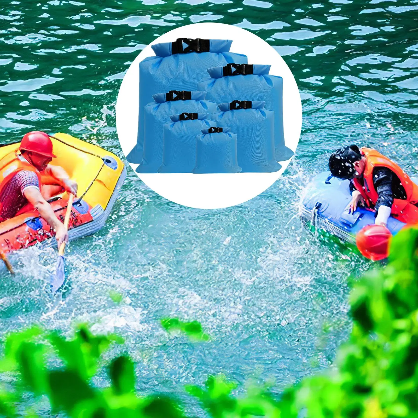 6pcs Outdoor Waterproof Dry Backpack Water Floating Bag Roll Top Sack for Camping Kayaking Rafting Boating River
6pcs Outdoor Waterproof Dry Backpack Water Floating Bag Roll Top Sack for Camping Kayaking Rafting Boating River