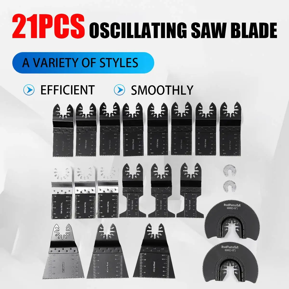 Осциллирующее полотно пилы, многофункциональный инструмент для точной резки дерева и металла, 22 шт. 
Осциллирующее полотно пилы, многофункциональный инструмент для точной резки дерева и металла, 22 шт.