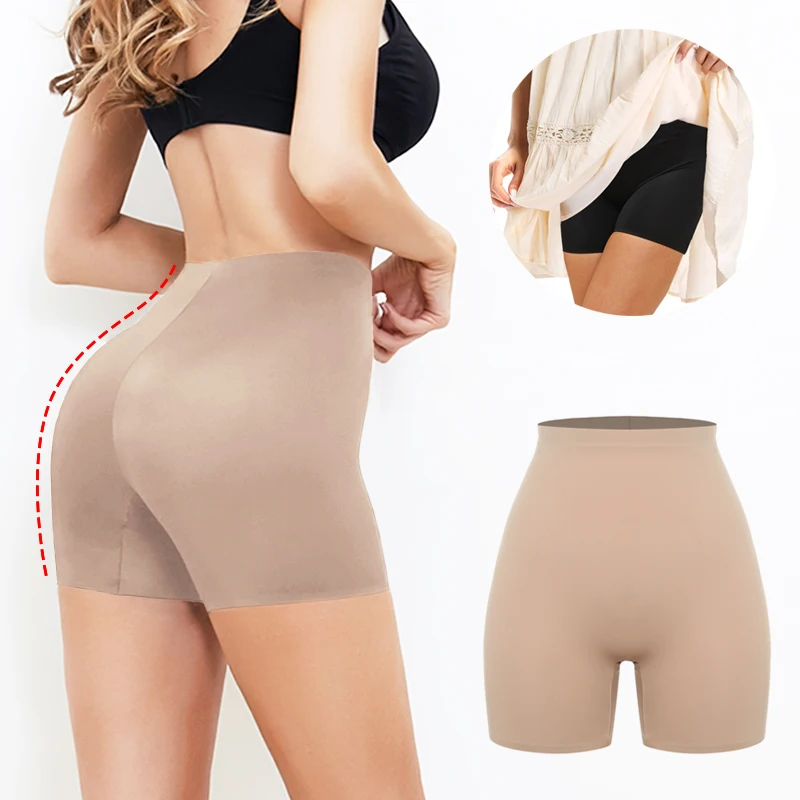 

Anti Chafing Safety Pants Under Skirt Invisible Shorts Ladies Seamless Underwear Ultra Thin Comfortable Smooth Control Panties