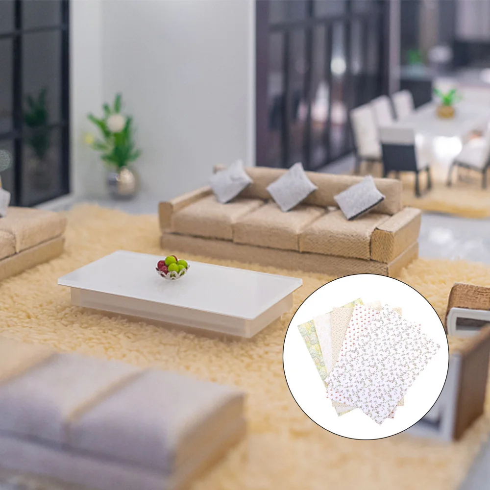 5 Sheets Lovely Wall Decal Stickers for Miniature House Living Room Bedroom 
5 Sheets Lovely Wall Decal Stickers for Miniature House Living Room Bedroom