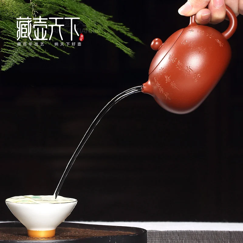Authentic undressed ore recommended pure manual teapot yixing, dahongpao tea set all hand xi shi pot
Authentic undressed ore recommended pure manual teapot yixing, dahongpao tea set all hand xi shi pot