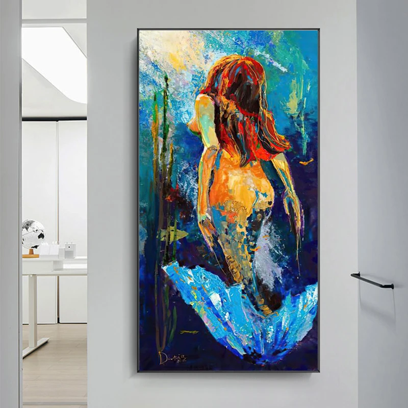 Abstract Mermaid Oil on Canvas Paintings Wall Art Posters and Prints Wall Art Pictures for Living Room Home Decoration No Frame
Abstract Mermaid Oil on Canvas Paintings Wall Art Posters and Prints Wall Art Pictures for Living Room Home Decoration No Frame