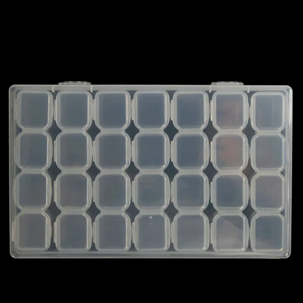 Plastic Manicure tool box 28 grid alone open mini drill box anti-fall jewelry box transparent storage box 
Plastic Manicure tool box 28 grid alone open mini drill box anti-fall jewelry box transparent storage box