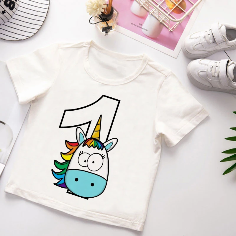 New Kids Boys Girls Summer Birthday T-shirts Short Sleeved T Shirt Size 0 1 2 3 4 5 6 7 8 9 Year Children Cute Clothing Tees Top
New Kids Boys Girls Summer Birthday T-shirts Short Sleeved T Shirt Size 0 1 2 3 4 5 6 7 8 9 Year Children Cute Clothing Tees Top