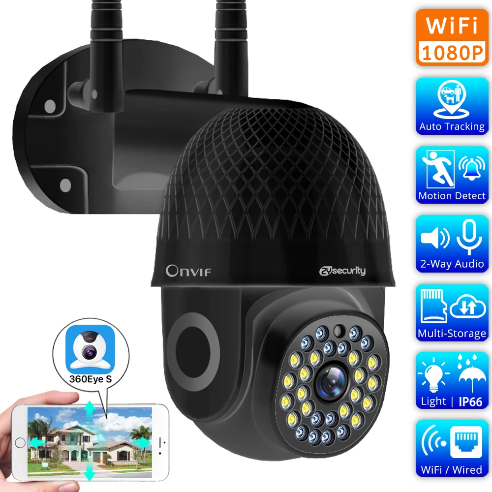 2MP Wireless Speed Dome Camera Outdoor H.265 P2P Audio 1080P Color Night Vision Auto Tracking WiFi Security CCTV IP Camera
2MP Wireless Speed Dome Camera Outdoor H.265 P2P Audio 1080P Color Night Vision Auto Tracking WiFi Security CCTV IP Camera