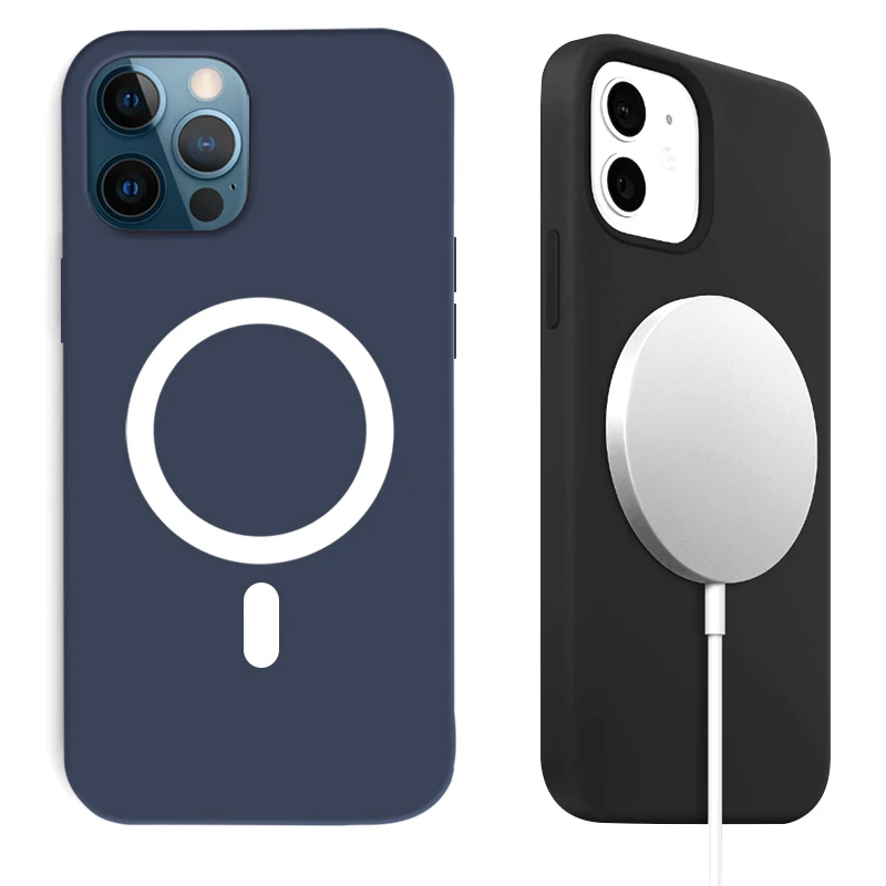 Mini Magnetic Silicone Phone Case Magsafe Wireless Charging Case for iPhone 12 Pro Max
Mini Magnetic Silicone Phone Case Magsafe Wireless Charging Case for iPhone 12 Pro Max
