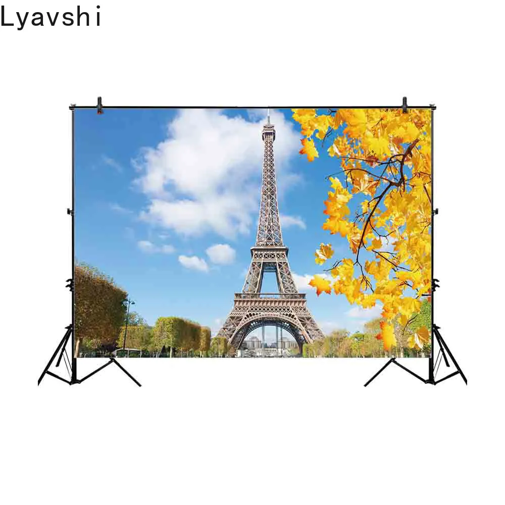 Lyavshi backgrounds for photography studio Paris Eiffel Tower sunny fall day Yellow Deciduous backdrop photocall
Lyavshi backgrounds for photography studio Paris Eiffel Tower sunny fall day Yellow Deciduous backdrop photocall