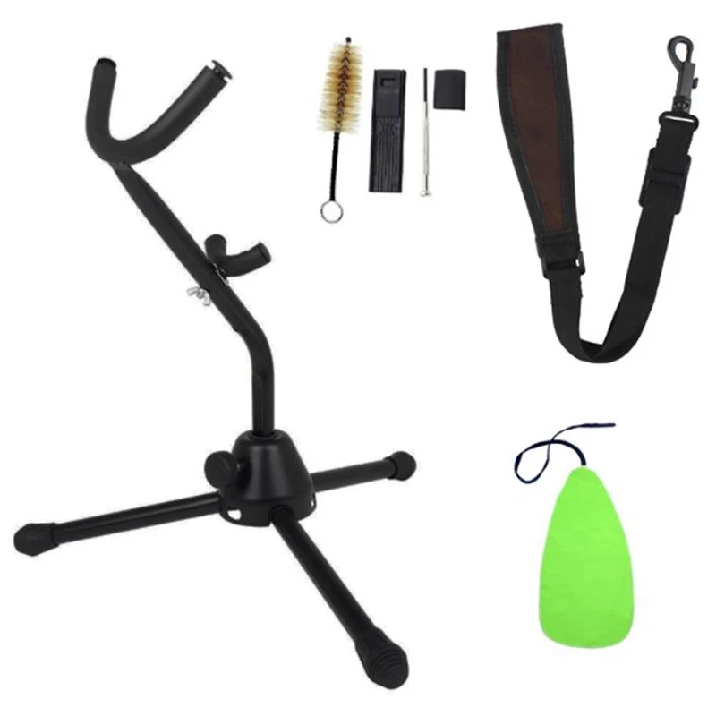 Saxophone Stand for Alto/Tenor with Saxophone Cleaning Kit&Soft Cotton Saxophone Strap Set
Saxophone Stand for Alto/Tenor with Saxophone Cleaning Kit&Soft Cotton Saxophone Strap Set