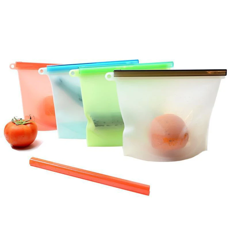 Silicone Bag Reusable Food Fresh-keeping Gadgets Fruit Meat Milk Storage Containers Airtight Seal Refrigerator Kitchen Organizer
Silicone Bag Reusable Food Fresh-keeping Gadgets Fruit Meat Milk Storage Containers Airtight Seal Refrigerator Kitchen Organizer