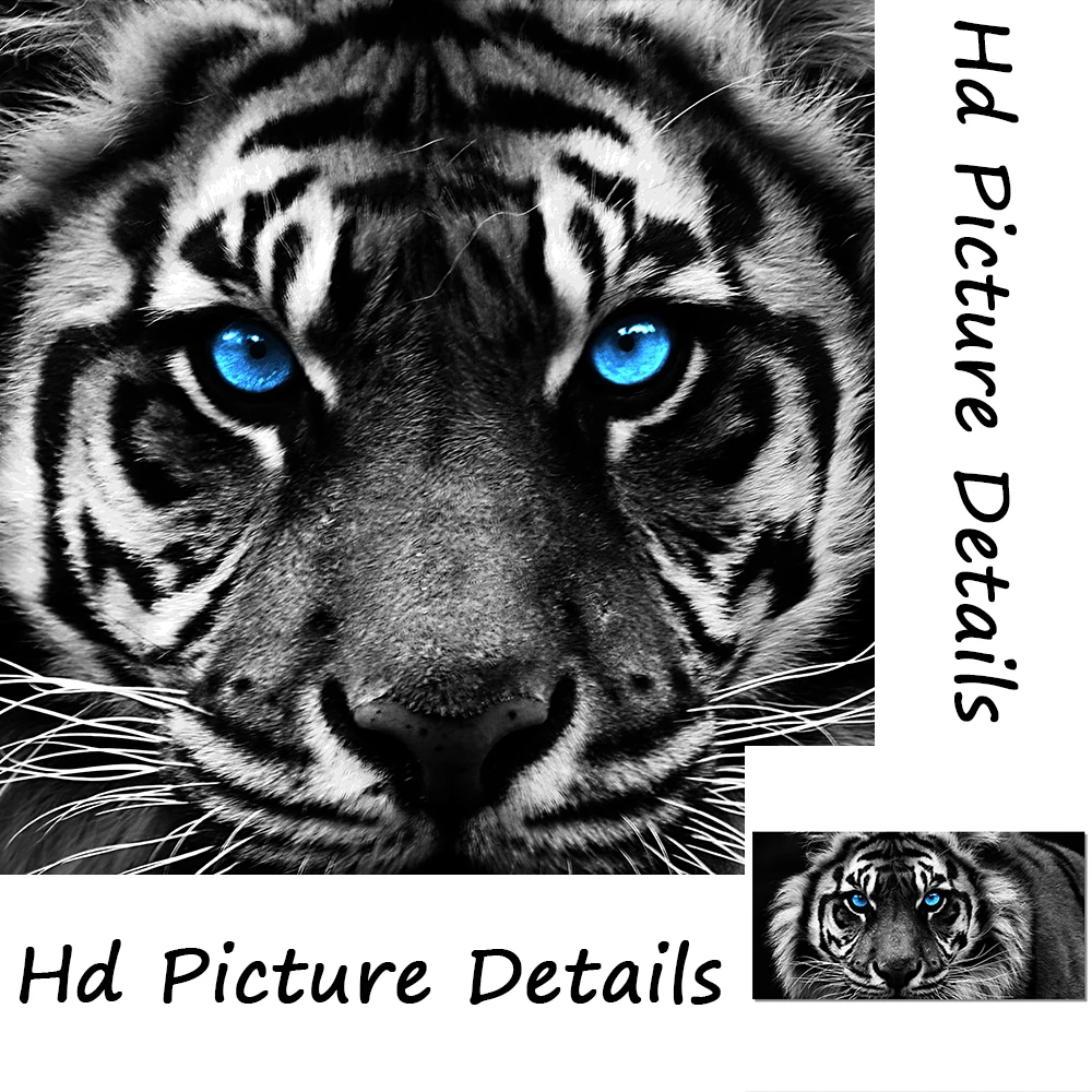 Modern Prints Canvas Art Black and White Tiger Head Painting Wall Art Posters Animal Art Picture for Living Room Cuadros Decor
Modern Prints Canvas Art Black and White Tiger Head Painting Wall Art Posters Animal Art Picture for Living Room Cuadros Decor