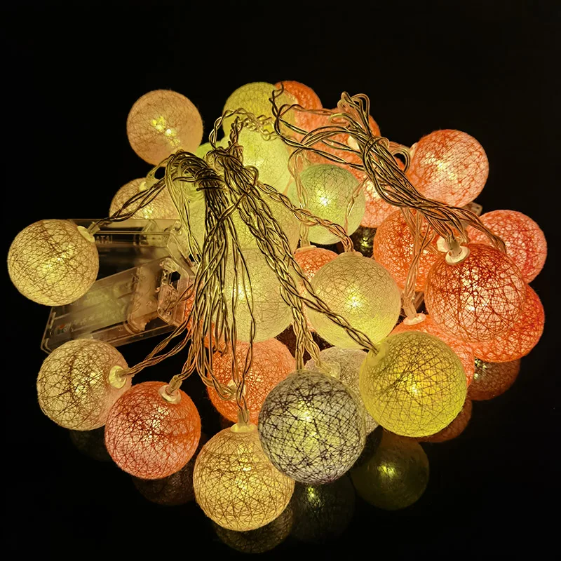 2M 10 LED Cotton Ball Garland String Lights Christmas Fairy Light Strings for Outdoor Holiday Wedding Xmas Party Home Decoration
2M 10 LED Cotton Ball Garland String Lights Christmas Fairy Light Strings for Outdoor Holiday Wedding Xmas Party Home Decoration