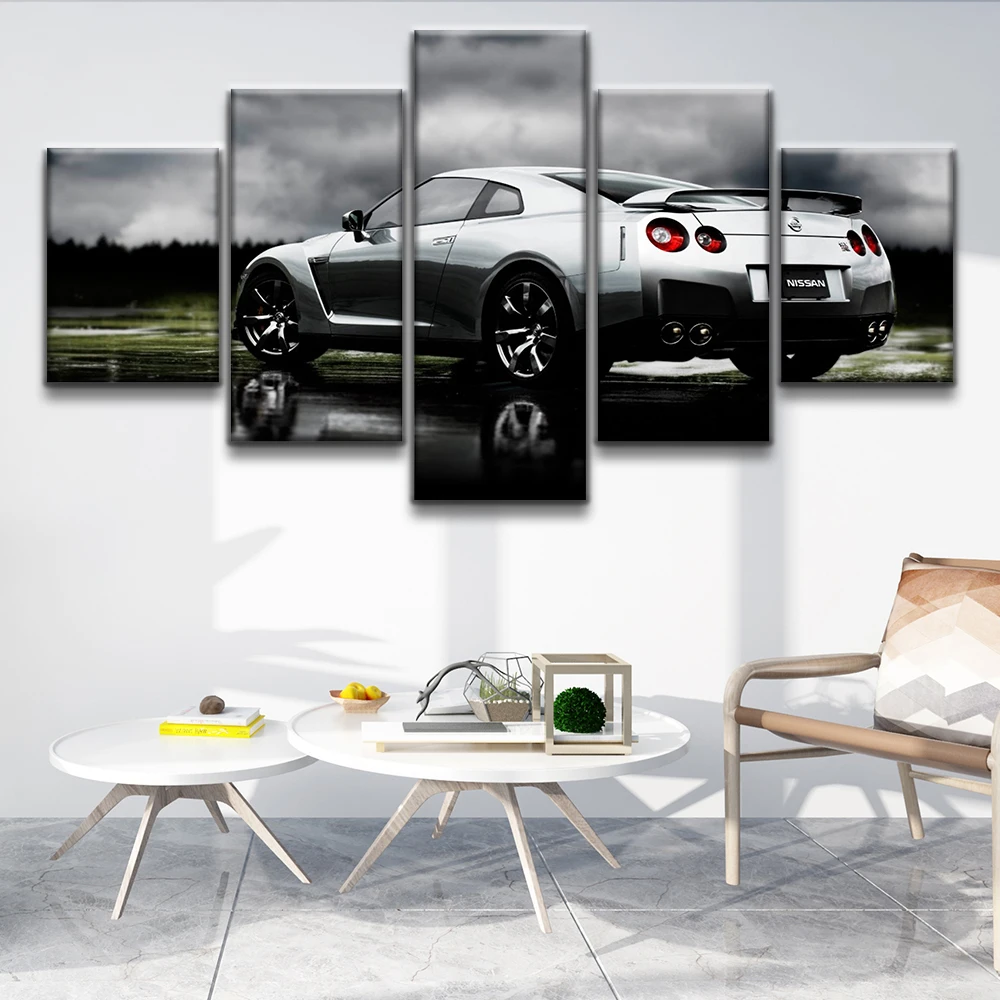 Modern modular HD canvas printed painting 5 piece wall art picture frame GTR vehicle home decoration poster for living room
Modern modular HD canvas printed painting 5 piece wall art picture frame GTR vehicle home decoration poster for living room