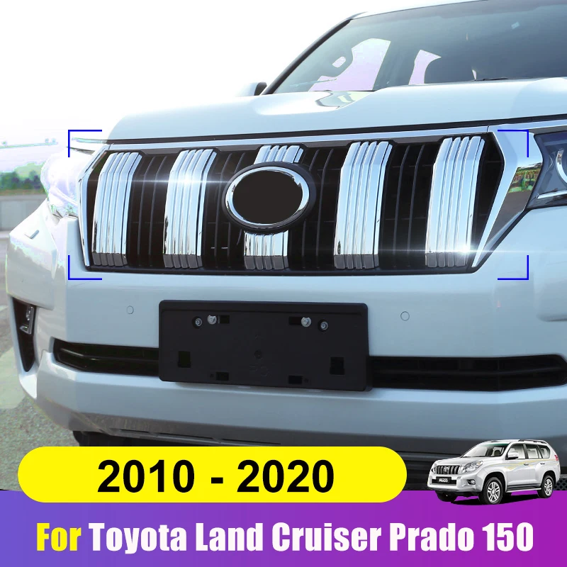 For Toyota Land Cruiser Prado FJ150 2018 2019 2020 ABS Chrome Front Radiator Mesh Grille Grill Cover Trim Sticker Accessories
For Toyota Land Cruiser Prado FJ150 2018 2019 2020 ABS Chrome Front Radiator Mesh Grille Grill Cover Trim Sticker Accessories