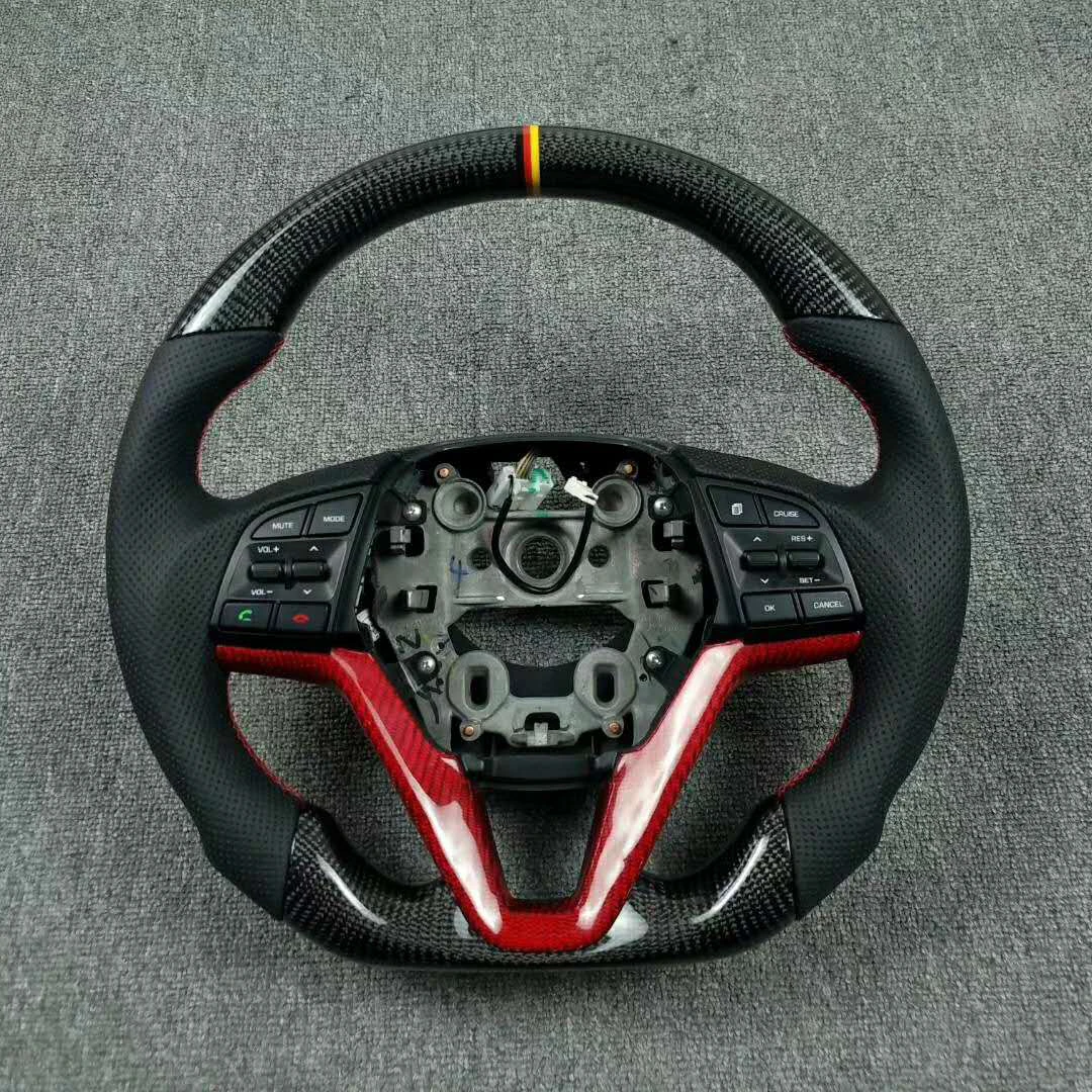 Cuatomized Real Carbon Fiber Sports Steering Wheel Alcantara Leather compatible for Hyundai Tucson 2015-2020
Cuatomized Real Carbon Fiber Sports Steering Wheel Alcantara Leather compatible for Hyundai Tucson 2015-2020